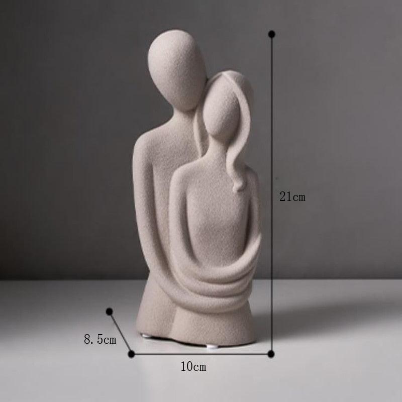 Estatua de Cerâmica Amor Eterno - Arte Abstrata